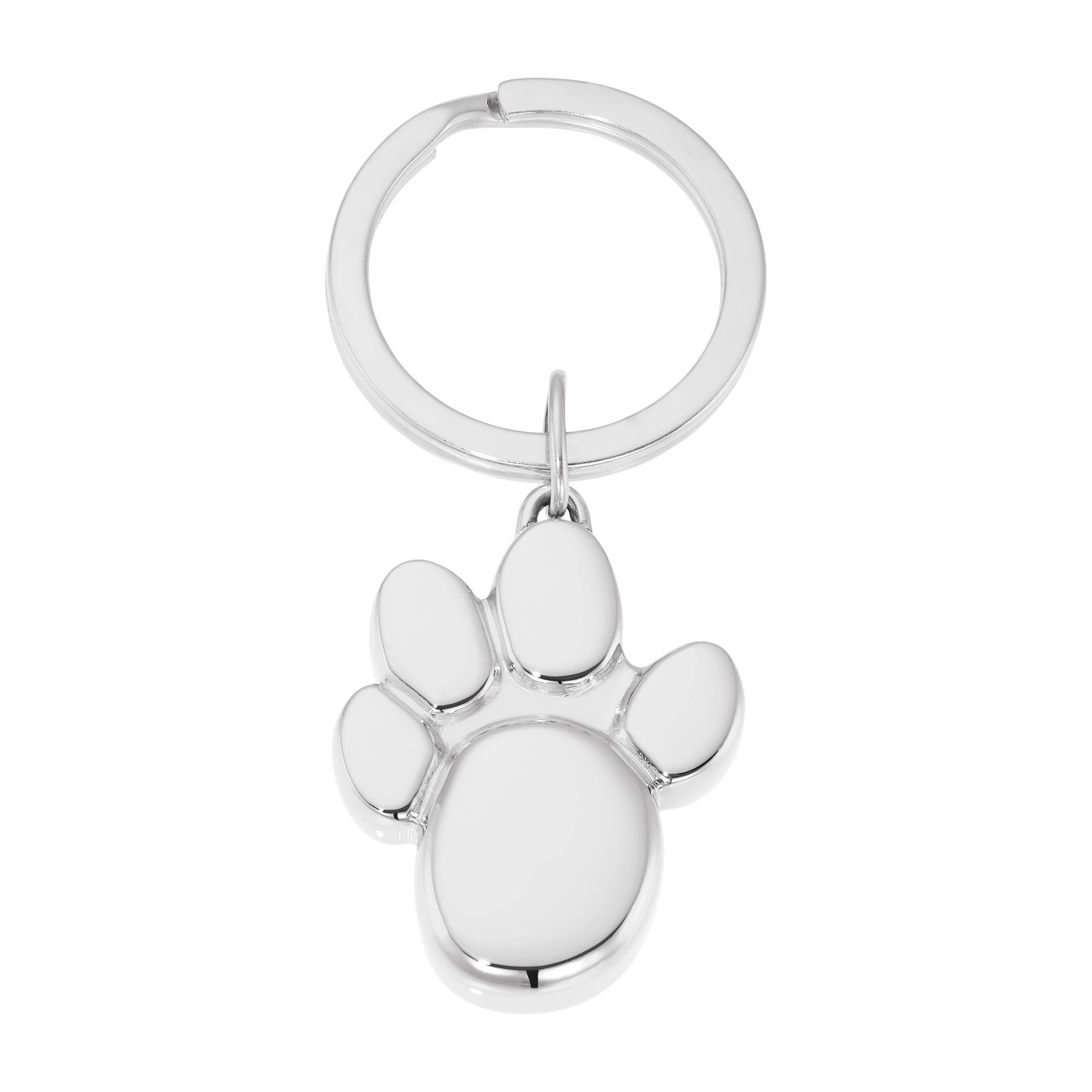 Silver-colored paw pendant