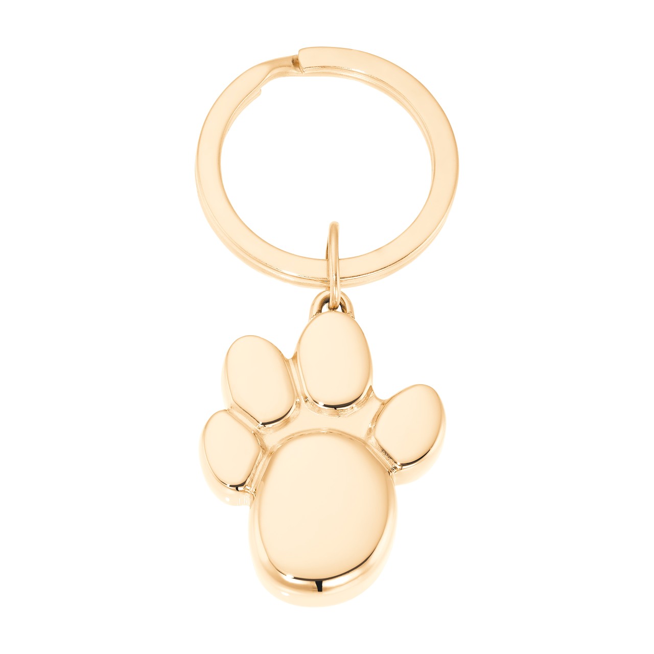 Gold-coloured paw pendant
