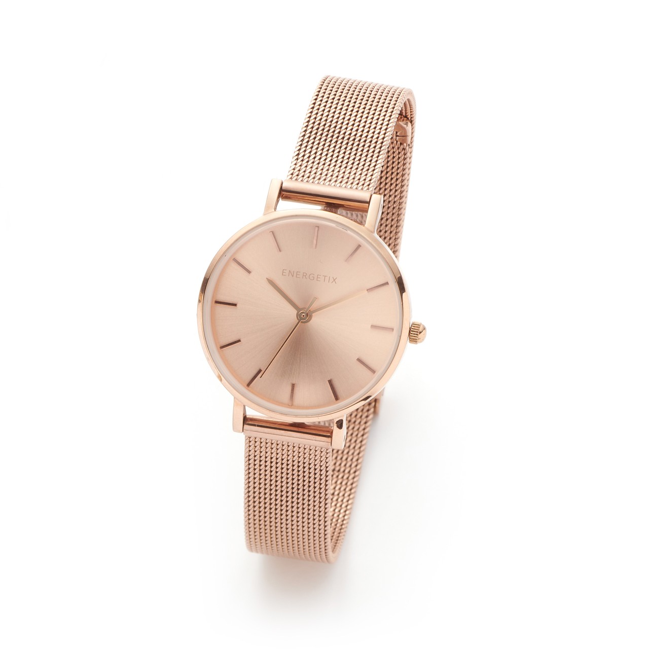 Rose gold-coloured SOLID mini wristwatch