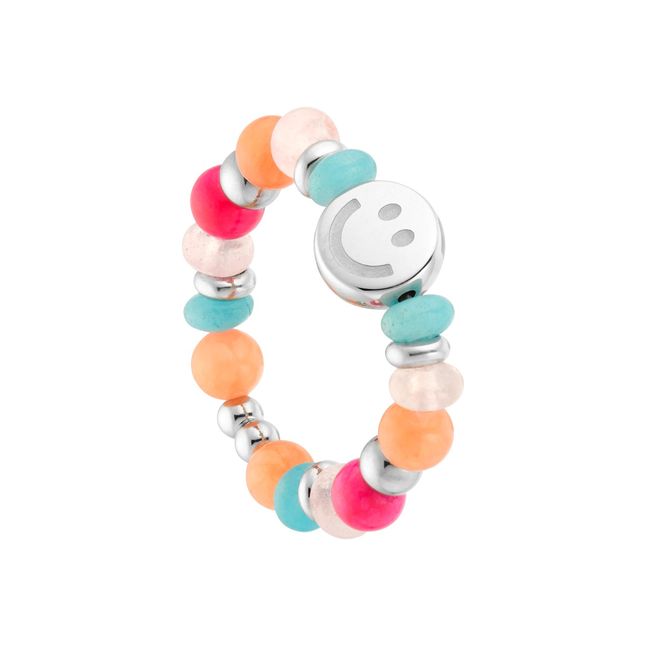 Playful ring with cheerful smiley face