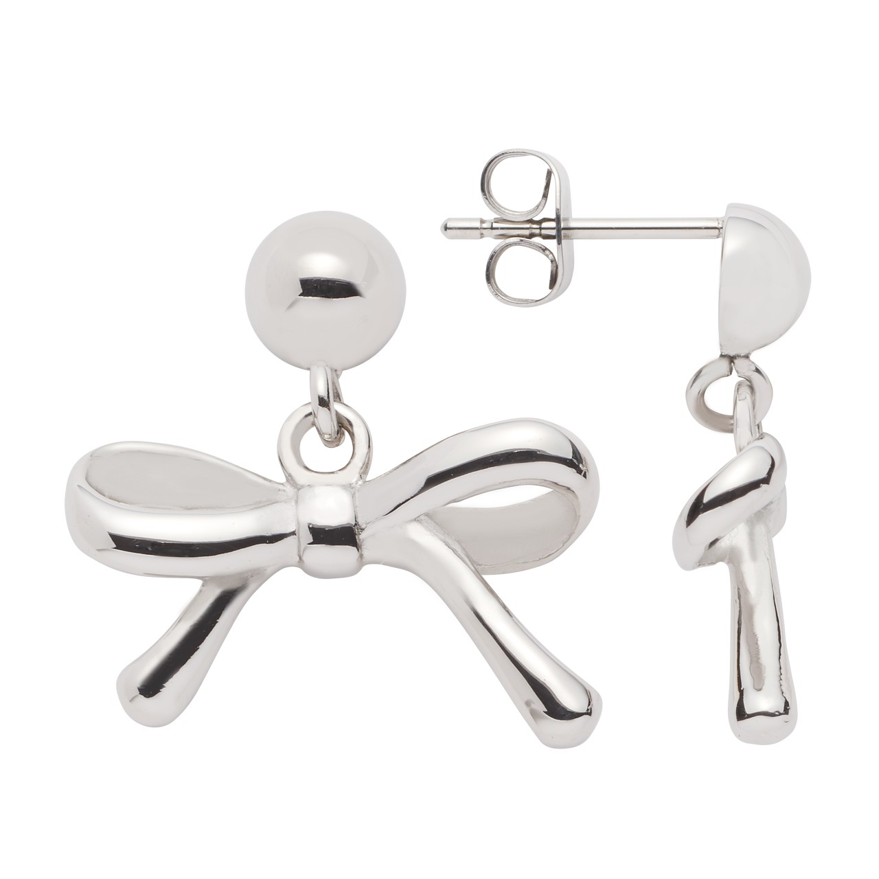 Ear dropper in a bow design