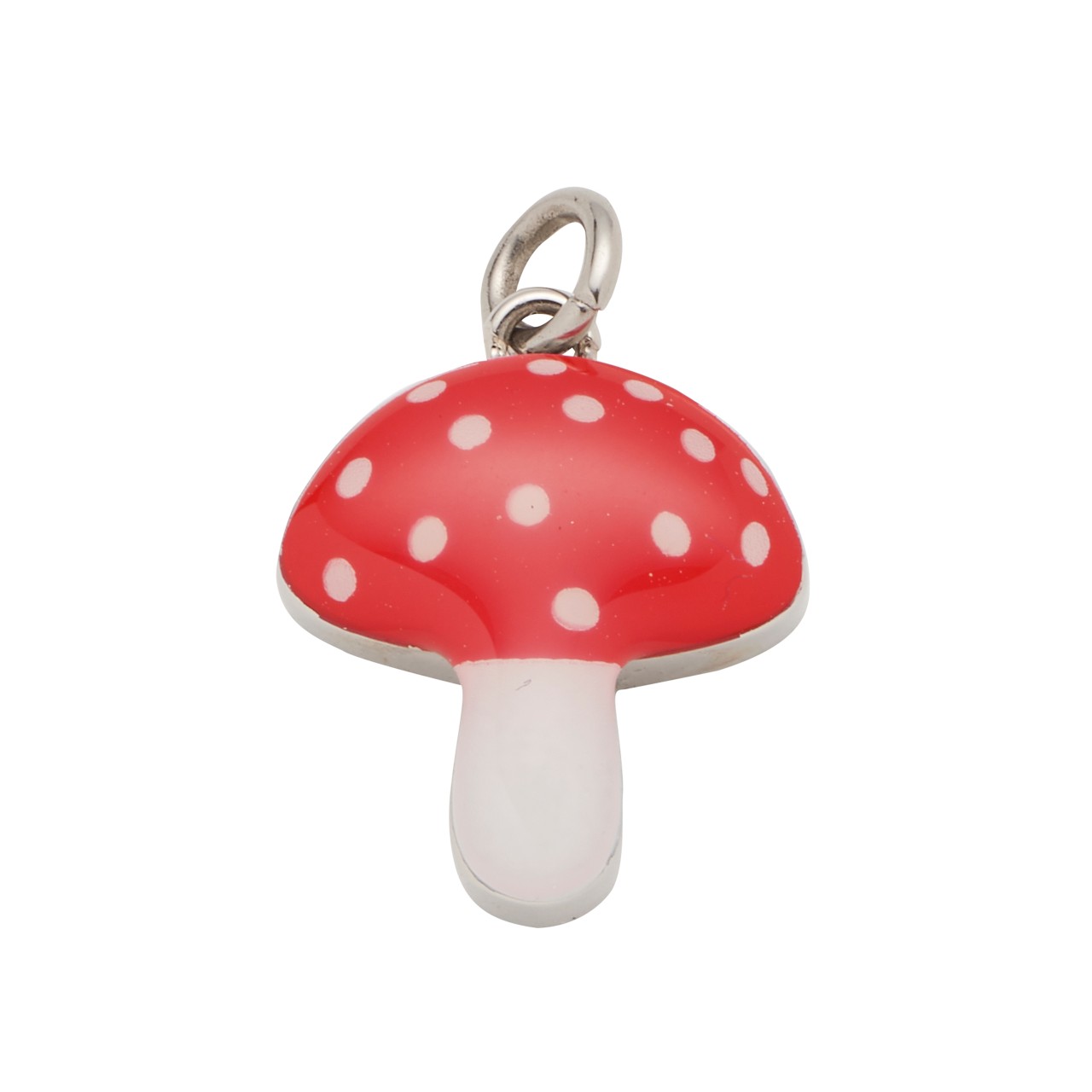Lucky red toadstool pendant